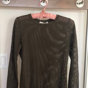 Wilfred Free mesh long sleeve top
